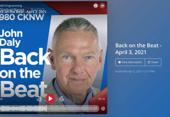 Novateur's Head of Vaccine Development Dr. Craig Laferrière's interview with John Daly (CKNW- Global News Radio)